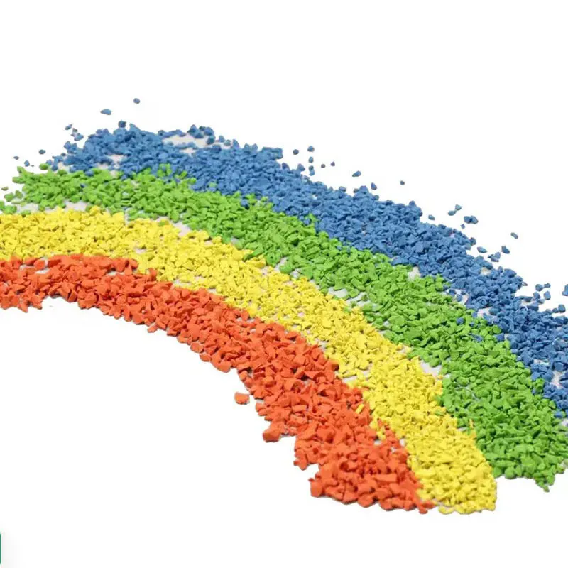 Skyjade EPDM Rubber Granule 4-6 Mm Colorful Rubber Granule 10%-20% Glue Content Rubber Granules for Artificial Grass