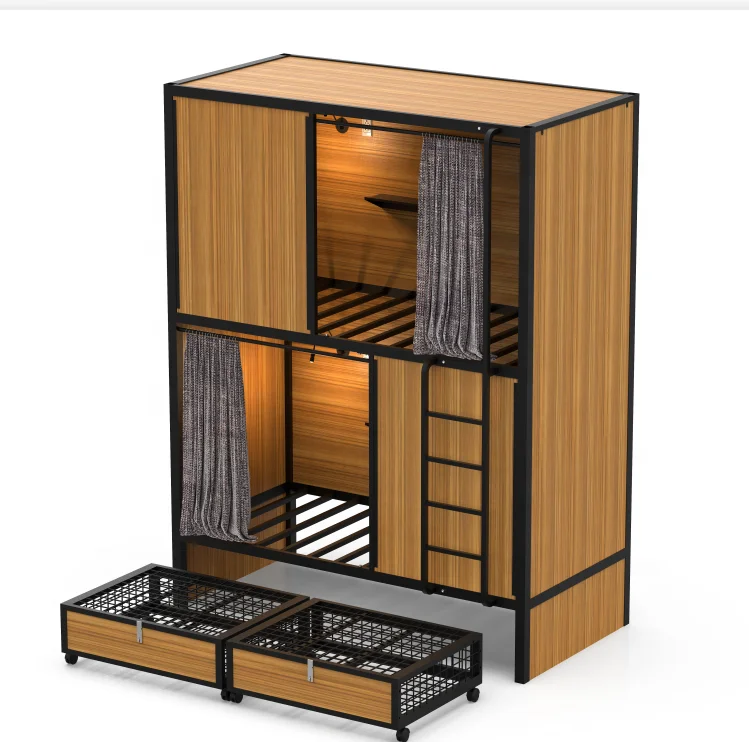 カプセル Jzd工場モダンベッドデザインカプセルダブルベッドスリープポッドホステル二段ベッド用 Buy Capsule Double Bed Sleep Pod,Capsule Hotel