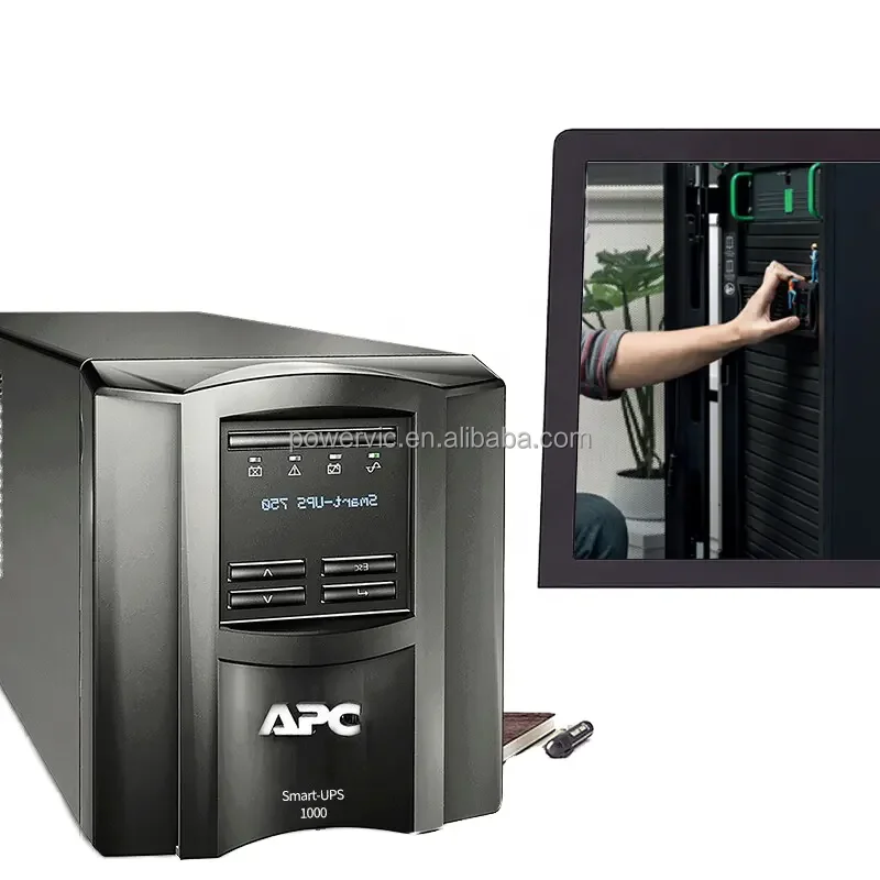 Hot Selling APC UPS 1000VA Online Smart SMT1000I 1kVA 700W LCD APC Smart-UPS with Lead Acid Battery for Data Center
