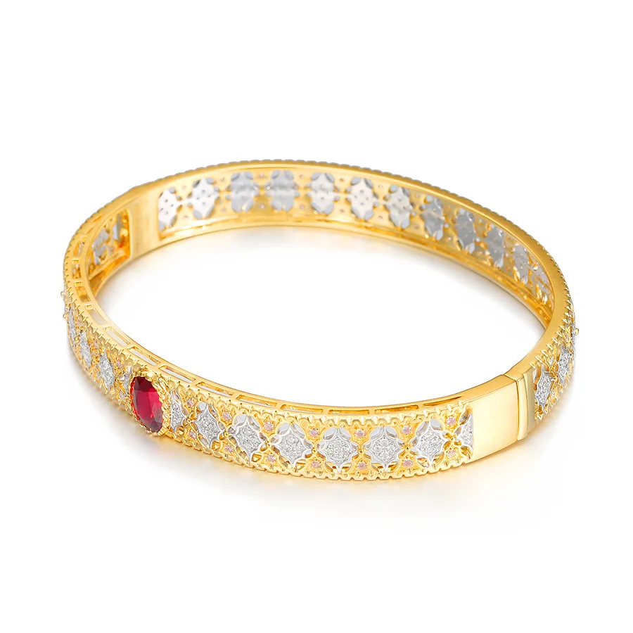 Priyaasi Bangle Bracelets and Cuffs  Buy Priyaasi GoldPlated American  Diamond Bracelet Online  Nykaa Fashion