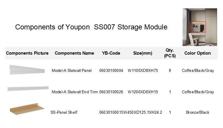 YOUPON Stride Series Aluminium Alloy Modern Wall Mounted Storage Shelves-Durable Multi-Tier Design for Kitchen Living Room manufacture