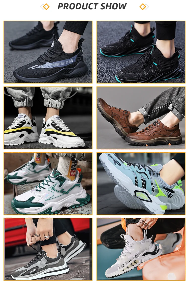 Good Selling Products Breathable And Smelly Sport Sneakers Gold Decent Men's Shoes In Casual
