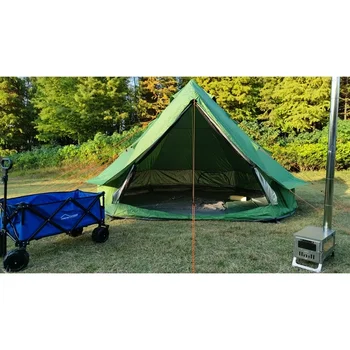 Tente Cloche En Toile-VEVOR-5 M Tente De Yourte 4 Saisons Tente De Camping Familial-pour Groupes En Plein Air, Fête, Chasse - Sport