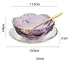 Ensemble trois pièces violet-or