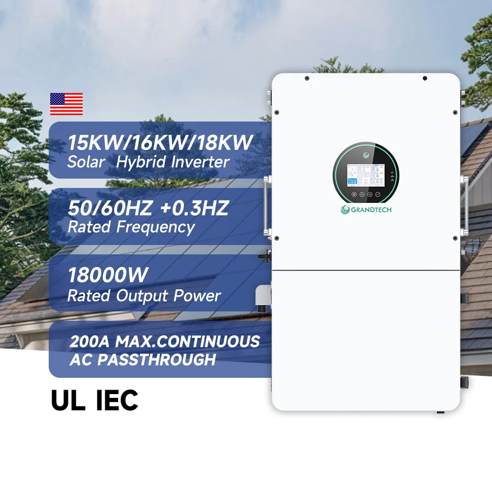 Inverter ibrido SRNE best seller da 8 kW a 18 kW, monofase, a fase divisa, inverter solare ibrido da 18 kW con tecnologia ibrida