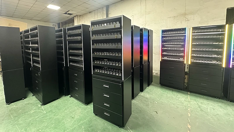 APEX Smoke Shop Display Stand Metal Smoke Display Rack Led Light Show ...