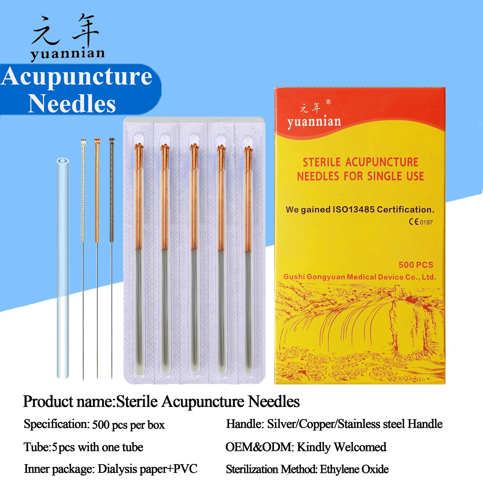 Acupuncture Treatment Professional Sterile Acupuncture Needles With ...