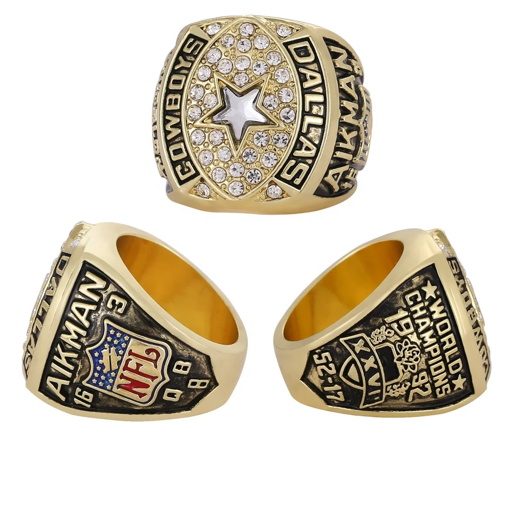 1992 Dallas Cowboys Super Bowl XXVII Champions 10K Gold Ring