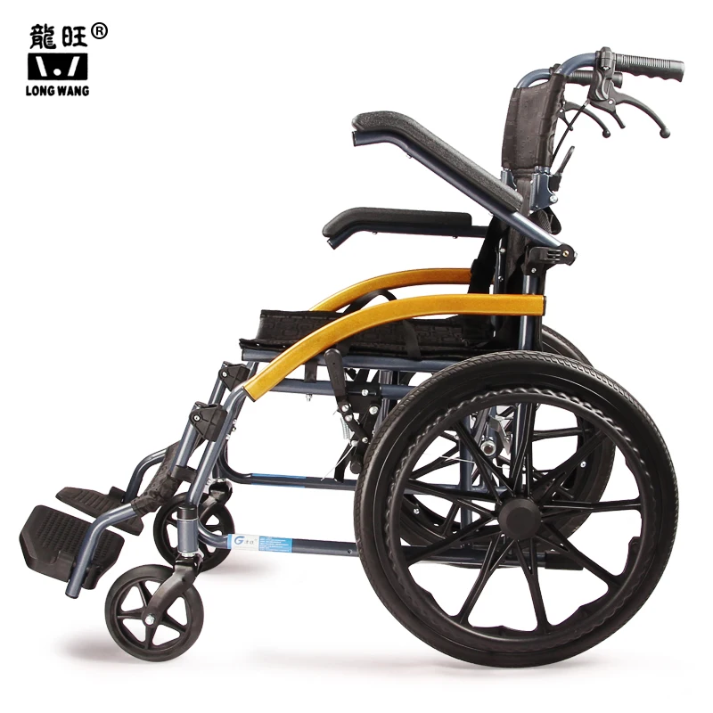 Health Care Supplies Detachable Wheel Chair  Folding Lightweight Manual Wheelchairs for Elderly and Disabled