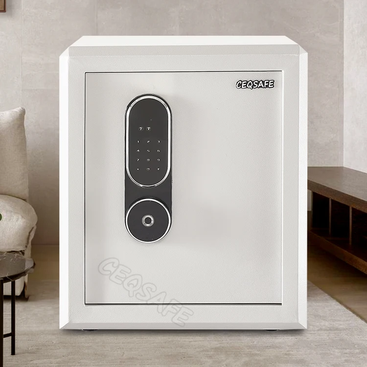 CEQSAFE High Security Strong Metal Money Fingerprint Biometric Safe Box for Money