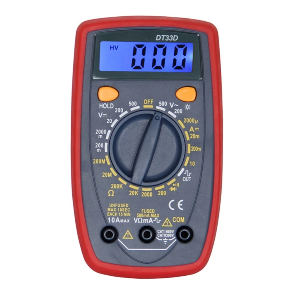 Hot Offer Mini Size Dt33d Multimeter Manual With Backlight Square Wave ...