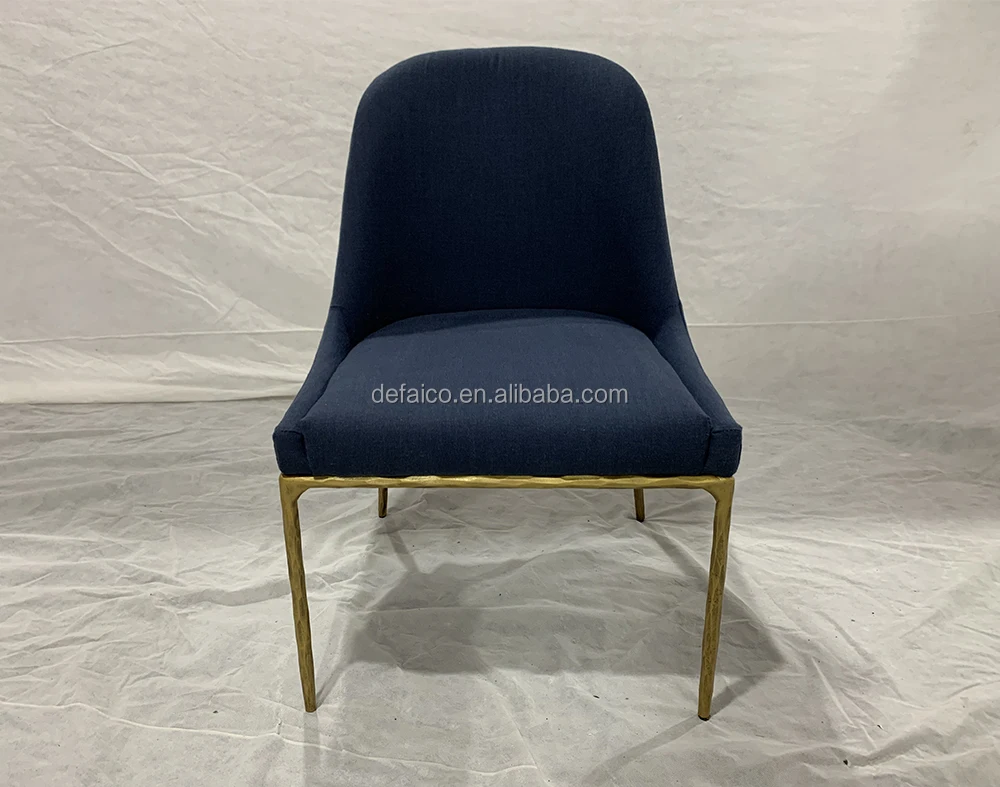 Customizable Thaddeus Rustic Metal Base Linen Fabric