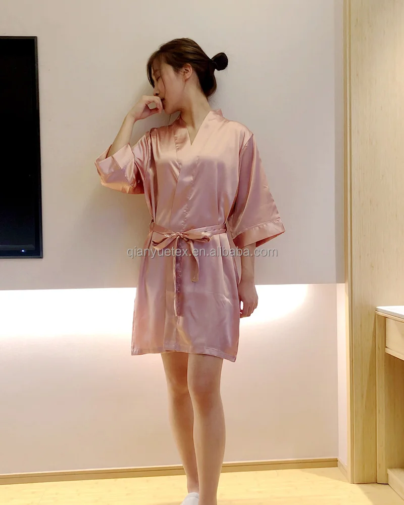 Wholesale Plain Color Wedding Silk Kimono Satin Robe Buy Satin Robe