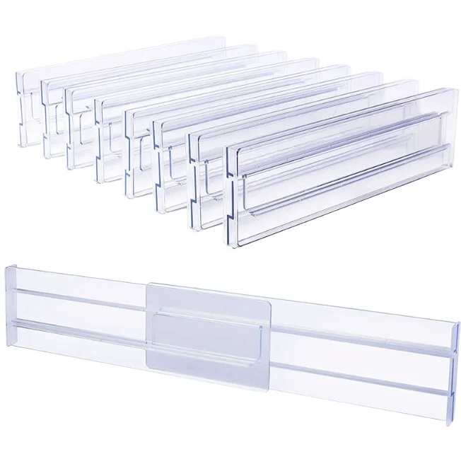 Organizzatore Per Cassetti Biancheria Intima | 24 Celle In Plastica Bianco-trasparente | Divisorio Per Mutande, Calzini, Reggiseni