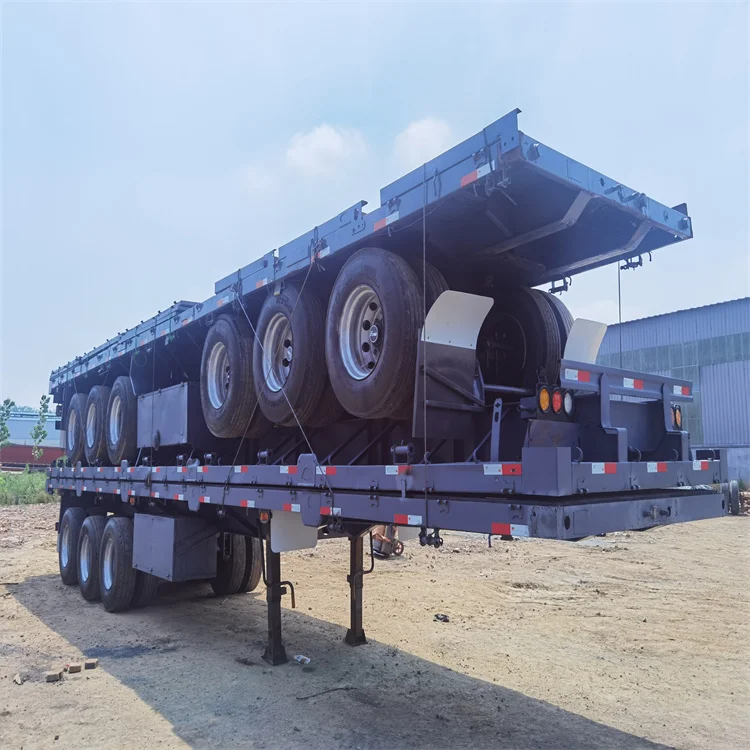 Used Refurbished Flatbed Semi-trailer Container Pallet Semi-trailer 3 ...