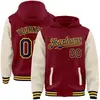 Cream Sleeve Crimson Jacketyellow Navy Blue