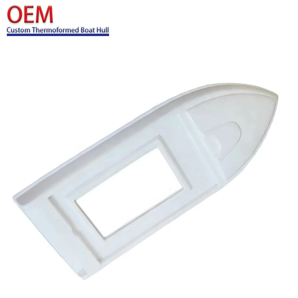 Custom Vacuum Forming Supplier ABS Plastic Thick-sheet Thermoformed Fishing Bait Boat Hulls