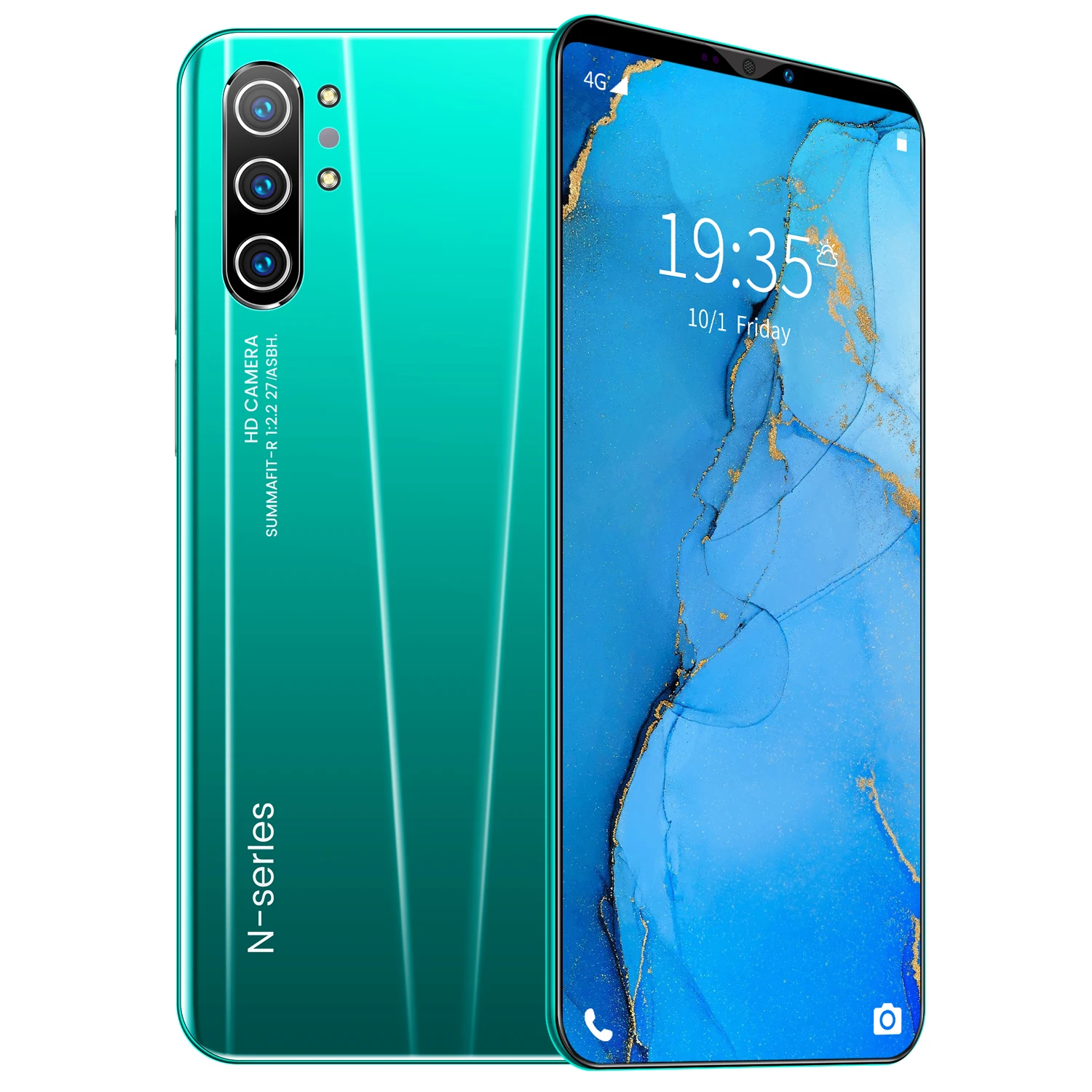 Мобильный телефон Note10 + 4 Гб + 64 Гб 8 Мп + 16 МП 4800 мАч 5,8 дюйма по низкой цене 4g смартфон Android