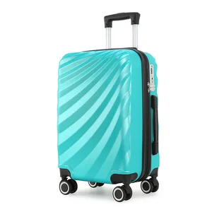 custom logo 20-inch Anti-drop Abs Three-piece Set Carry-on Trolley case Large-capacity Travel Suitcase