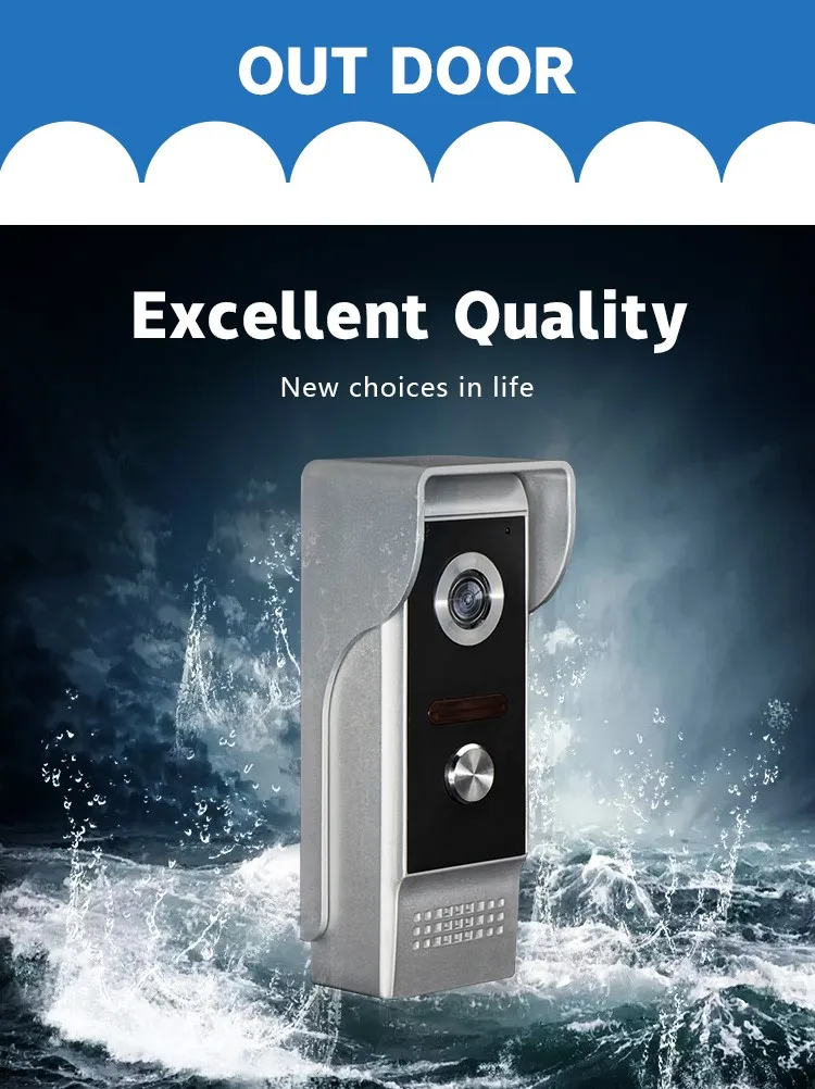 Дверной Видеозвонок 700tvl с умным замком и четкой видимостью в ночное время