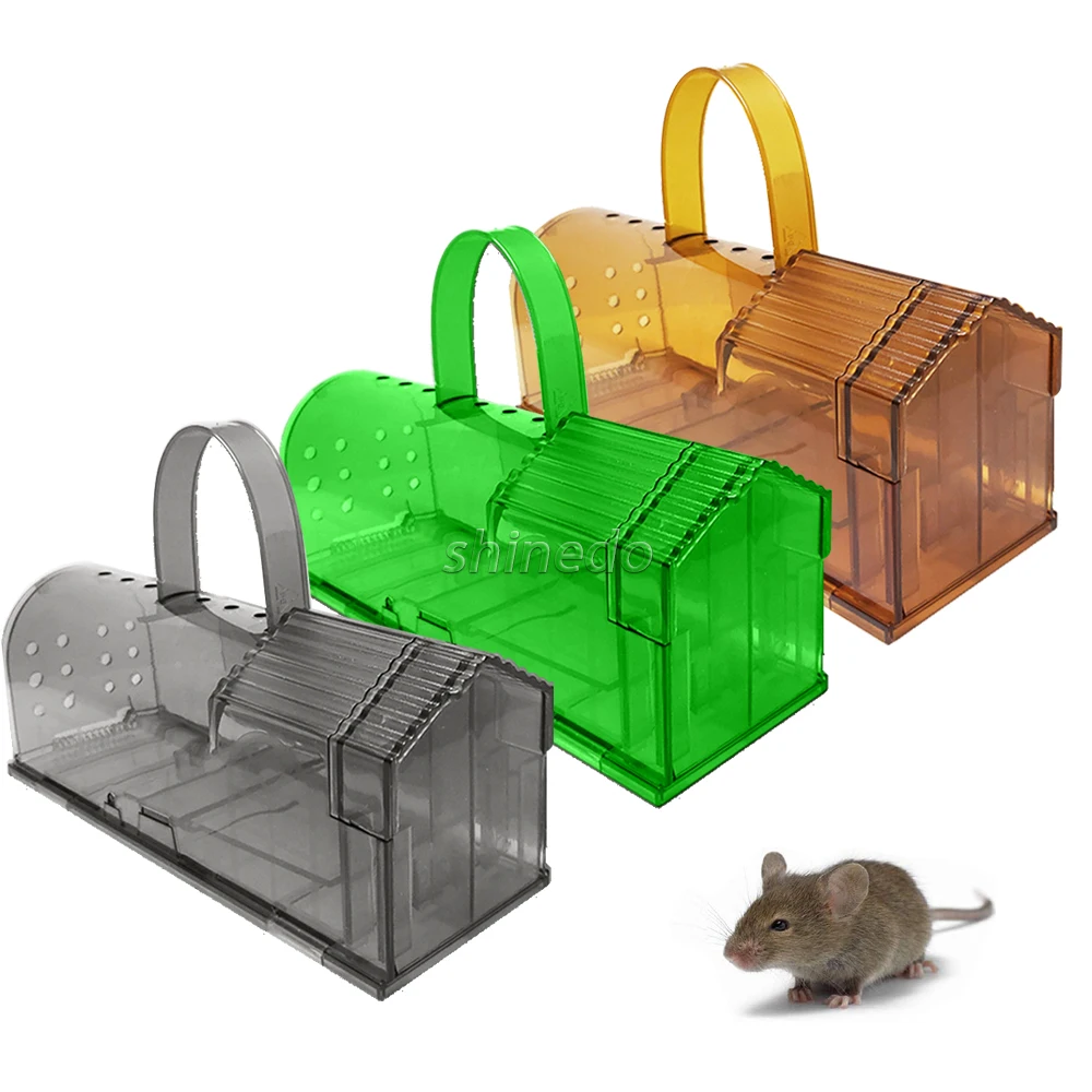 Reusable Smart Mouse Trap Humane Clear Plastic No Kill Rodents