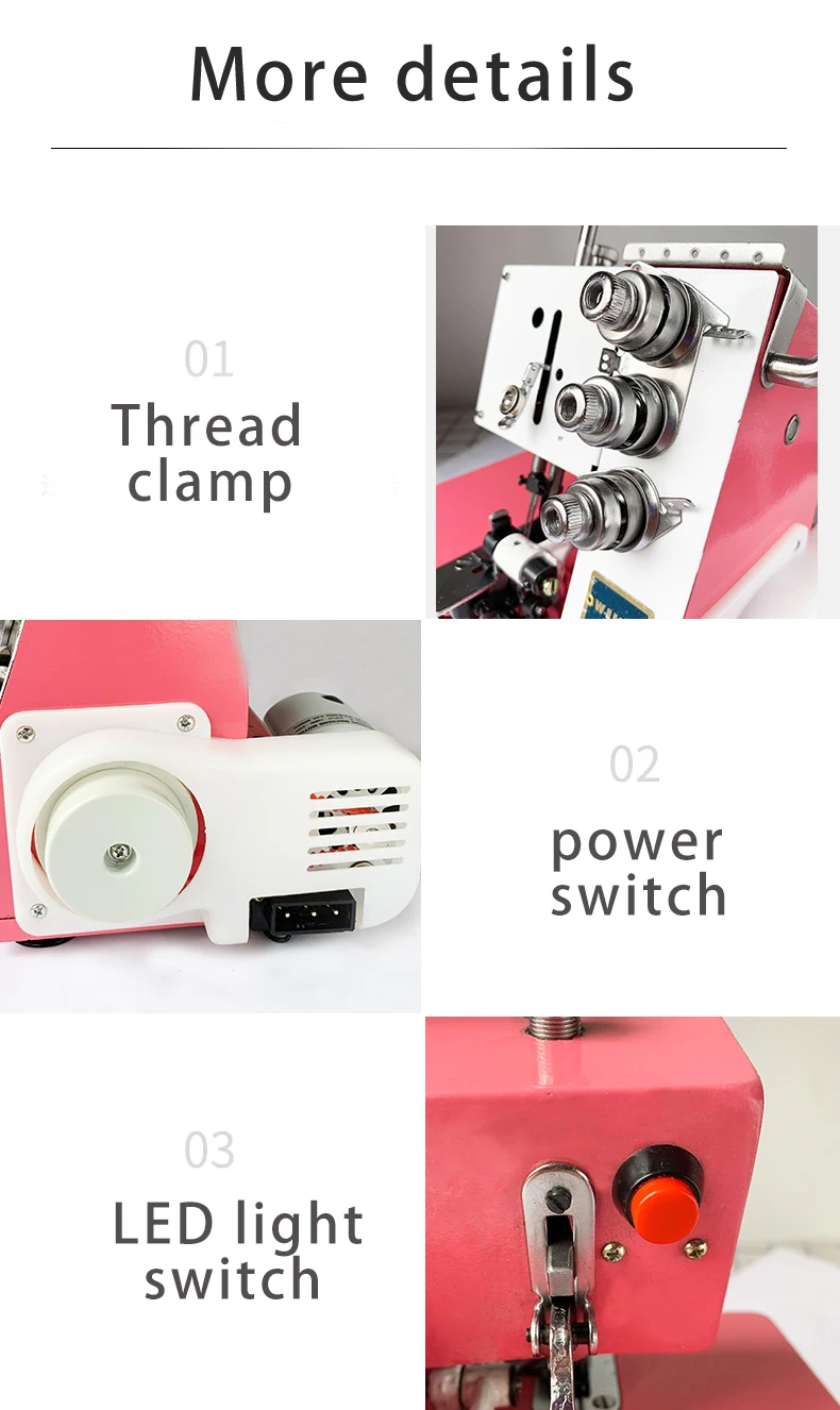 Jukky Mini 3 4 Thread Electric Home Domestic Overlock Sewing Machine