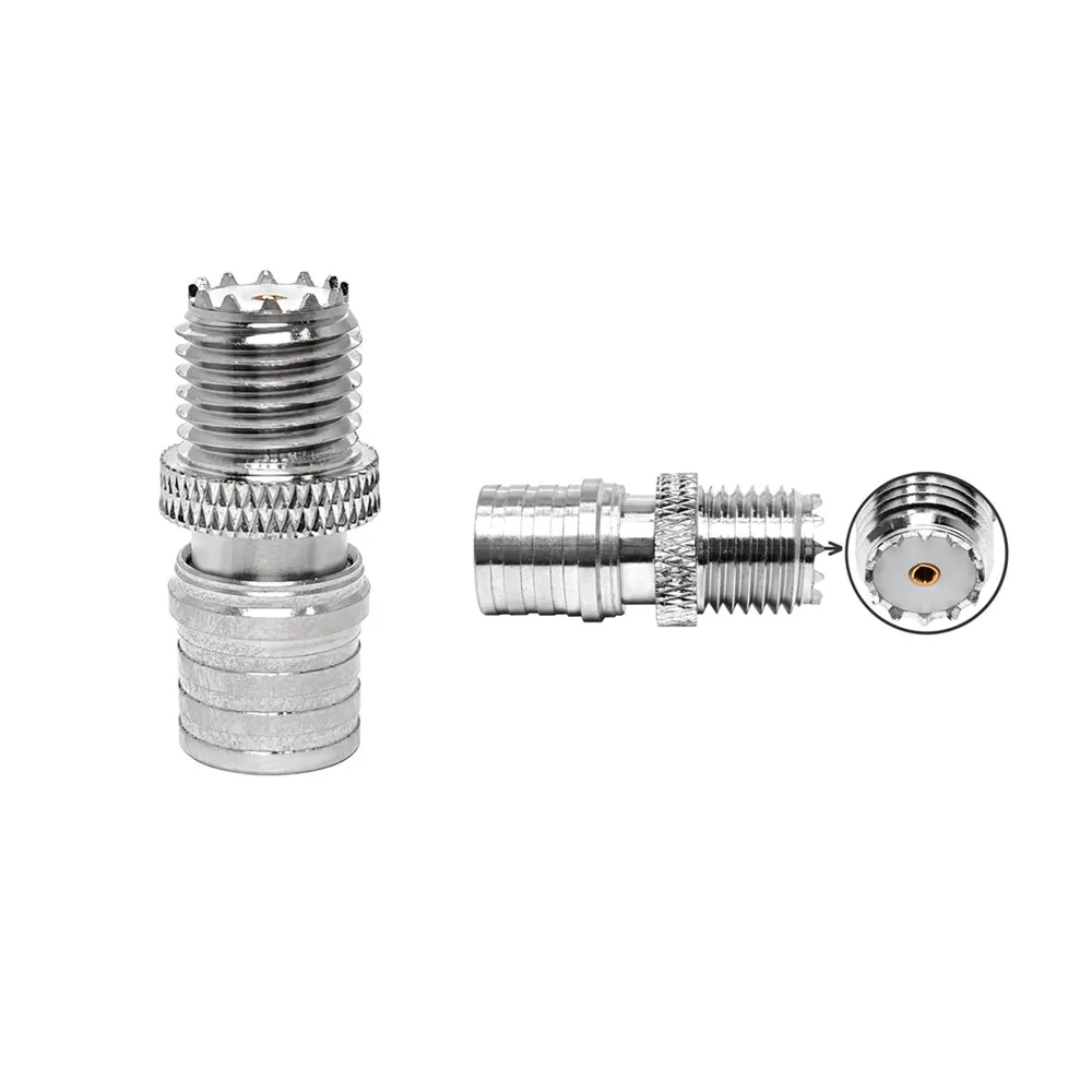 RF Coaxial Connector  Wholesale QMA Male to Mini UHF Female Adapter 50ohm for WiFi Router Drone and Communication Applications