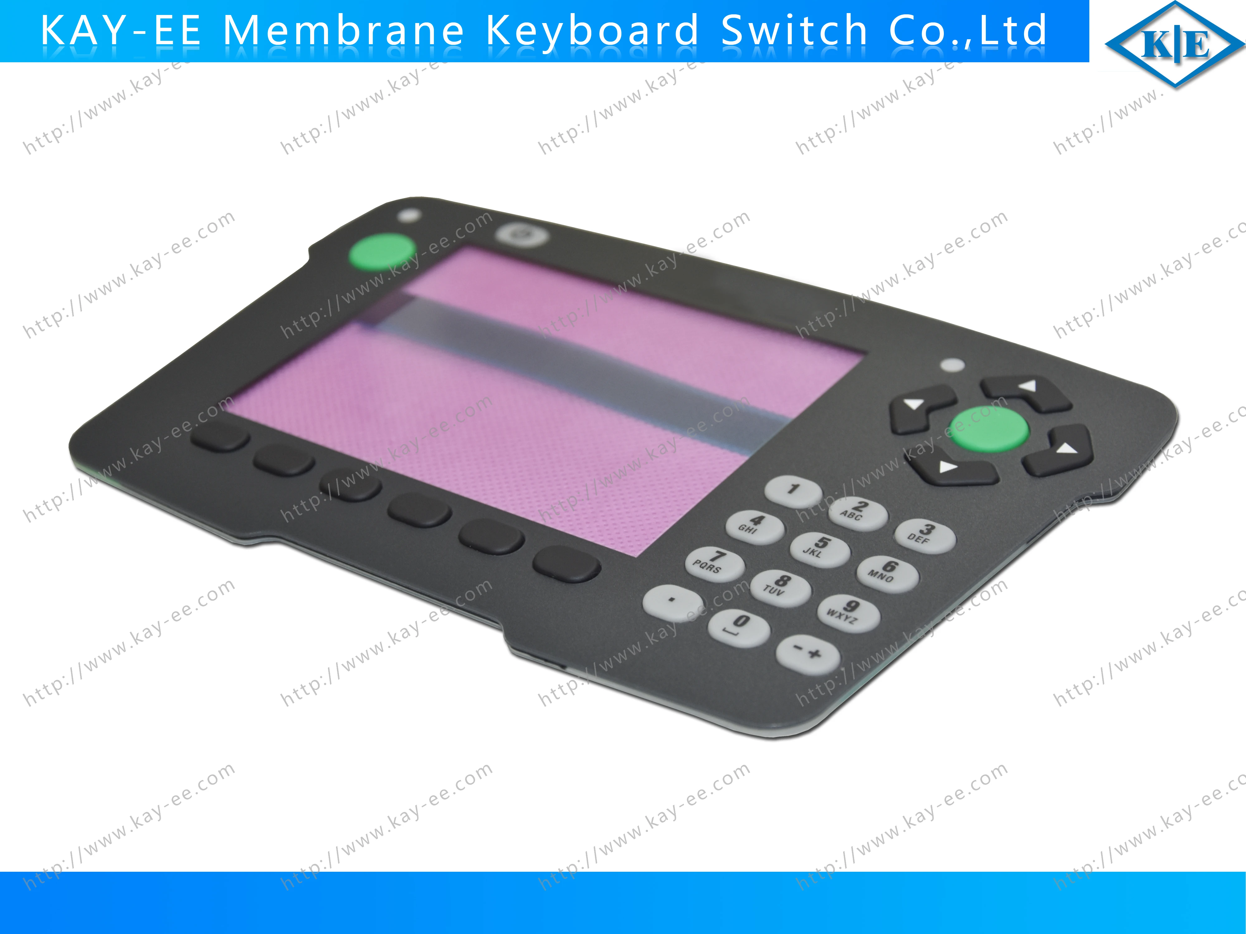 LED Light Multi Push Button Membrane Switch With Display Screen For Electronic Control  Game Machine