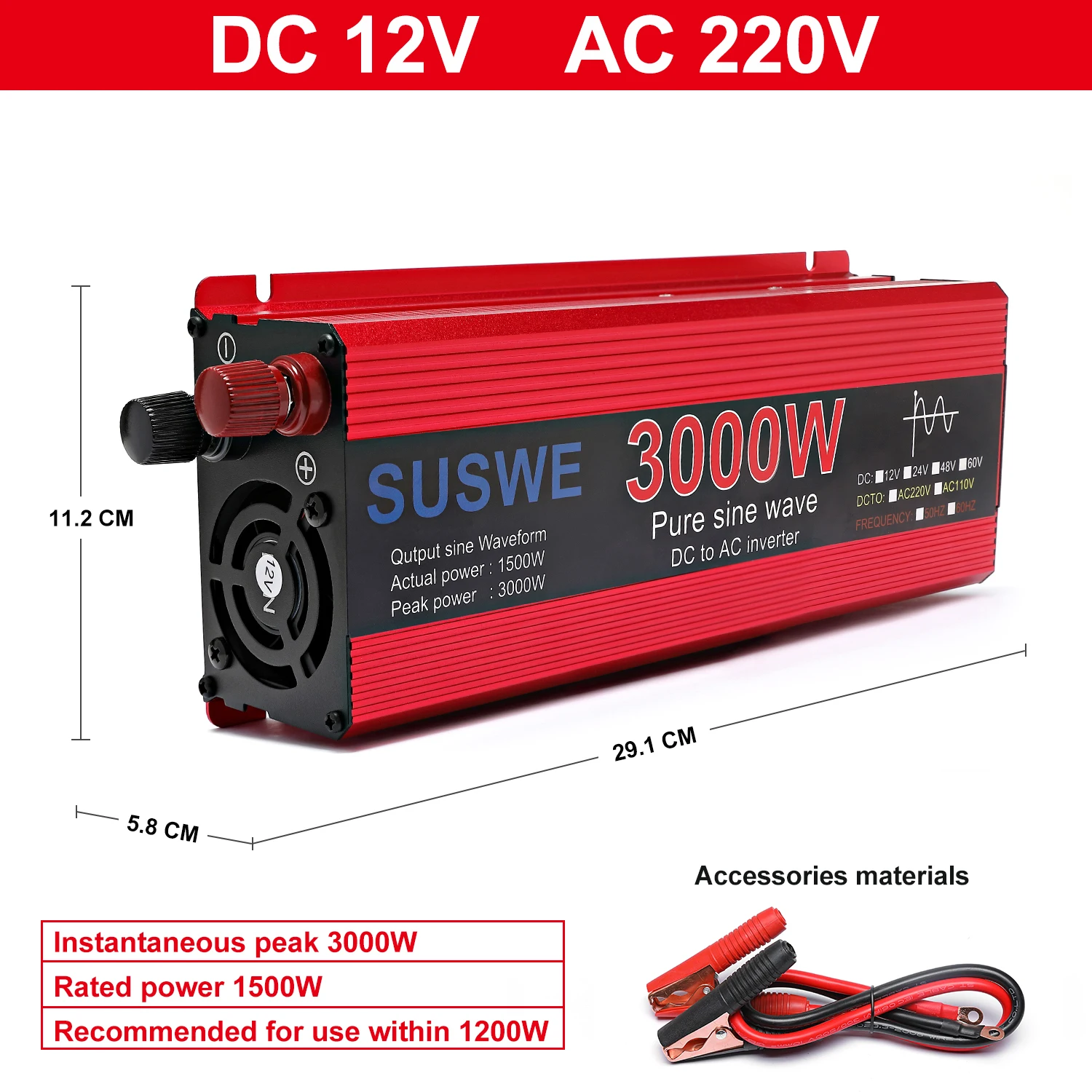 インバーター　入力DC12V 出力AC220V   4000W インバーター 入力DC12V 出力AC220V 4000W Amazon.co.jp