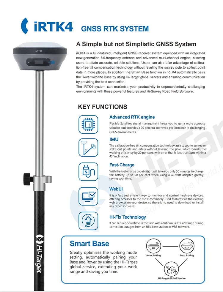 Hi Target Irtk4 Receiver Gnss Survey Equipment Price Measuring ...