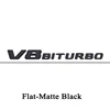 Noir mat plat