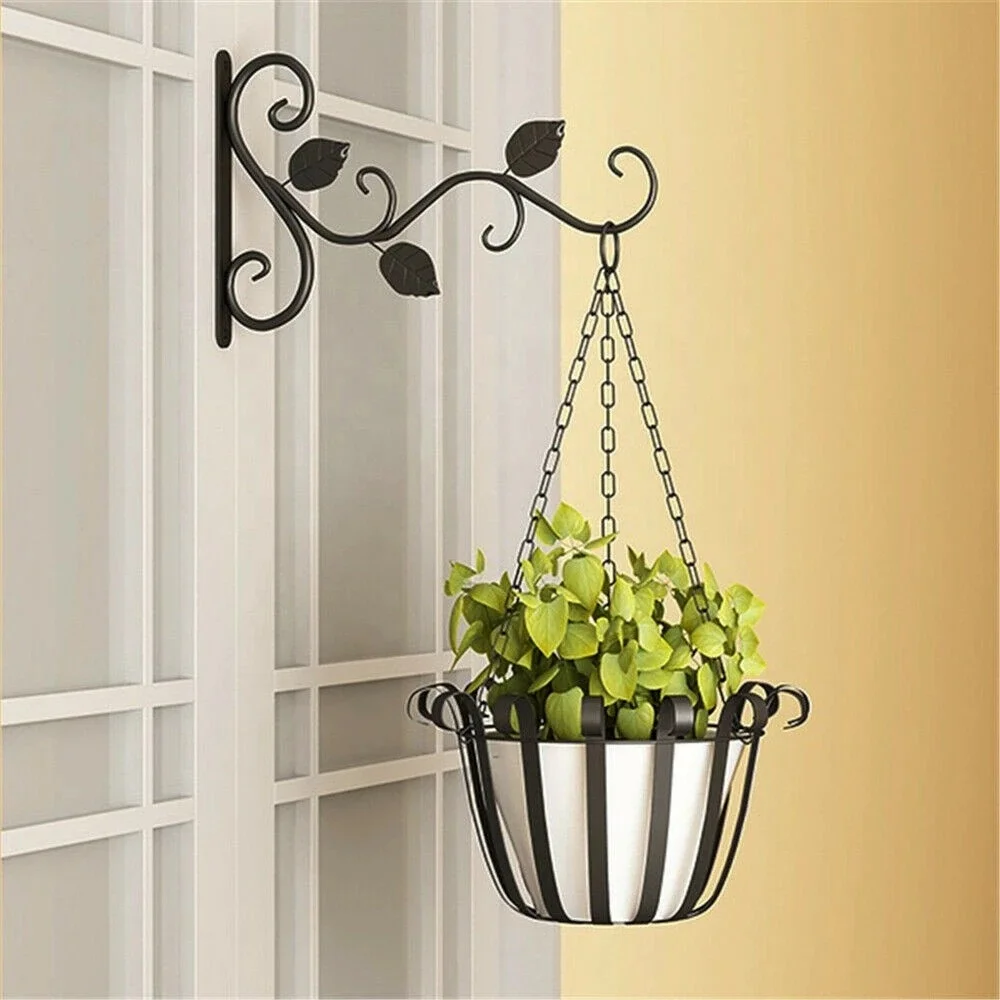 2 Fioriere Appendere A Muro In Macramè Di Iuta Con Ganci - Decorazione Boho Per Interni/Esterni, Balcone, Giardino