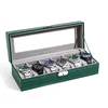A 6-digit green locked watch box