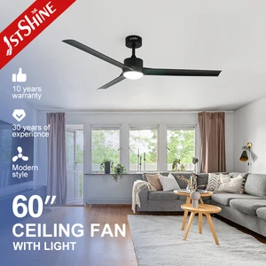 1stshine LED Ceiling Fan 60 Inches Modern Design Big Smart LED Ceiling Fan with Remote Control