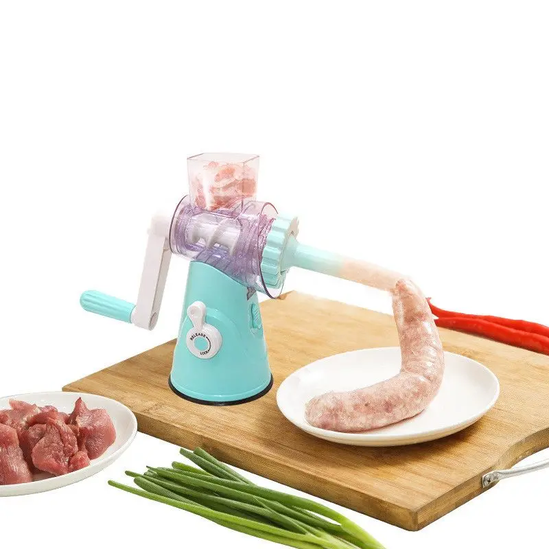 Ручная мясорубка, многофункциональный измельчитель для овощей с ручным приводом, для домашней кухни