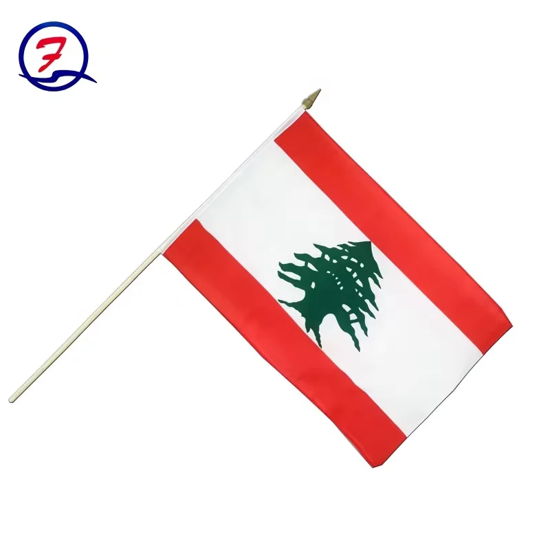 High Quality Printed Polyester Fabric Custom 30x45cm Switzerland Campaign Small Stick Mini Hand Held Flags