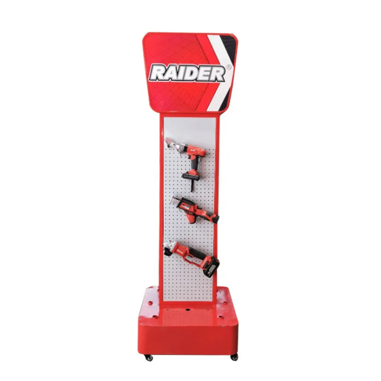 Free Stand Metal Electric Drill Display Stand Power Tools Display Stand