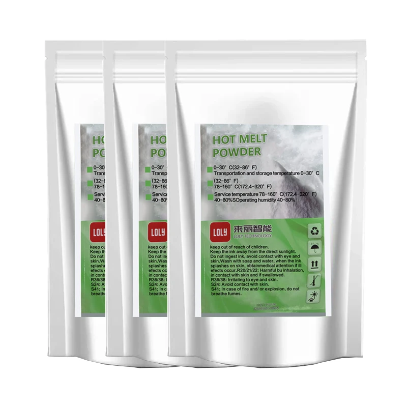 China Factory 1kg/bag DTF specialized hot melt powder TPU adhesive hot melt powder for DTF transfer PET film printing