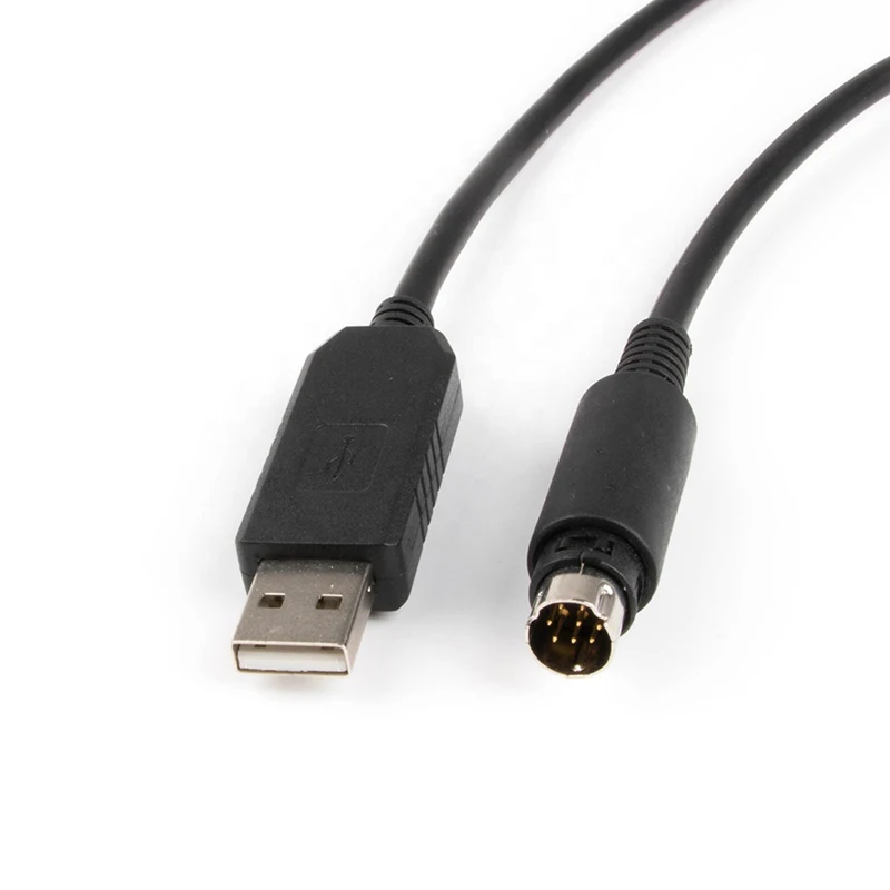 High Compatible WIN 10 FTDI FT232RL USB 2.0 a Male to MINI DIN 8 PIN Serial Adapter Date Line Cable