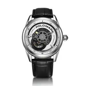 Premium Full-Automatic Multi-Dial Mechanical Watches Stainless Steel Case Cow Leather Band 3BAR Water Resistant Power Reserve