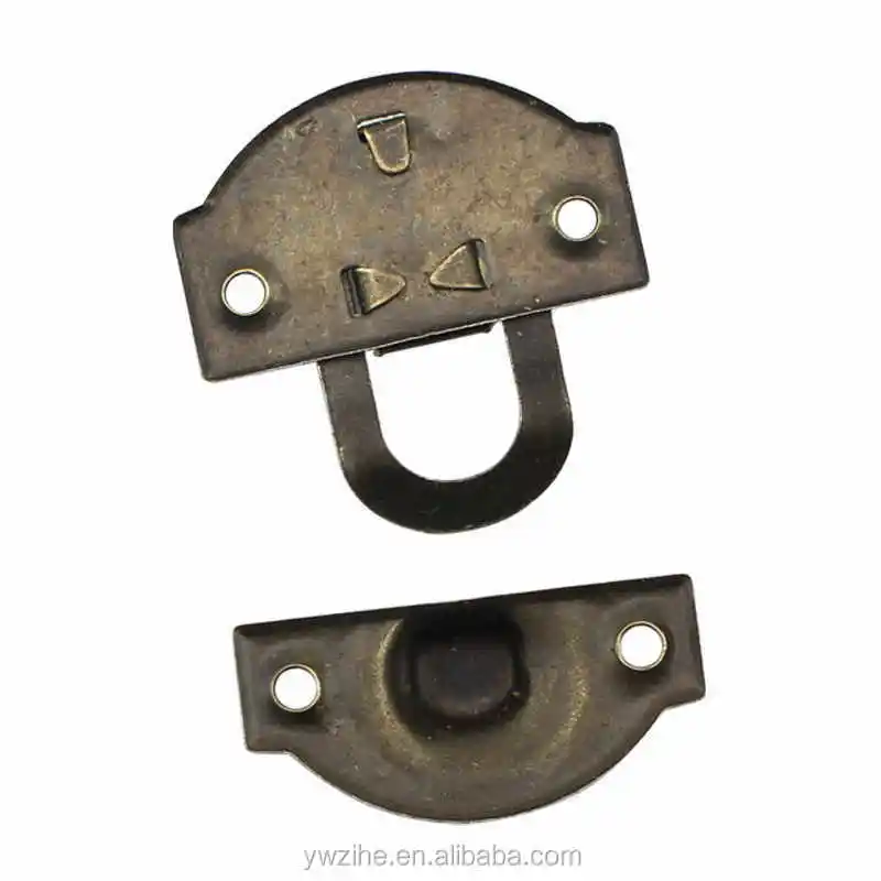 Cheap 10 Pcs Bronze Iron Box Latch Hasps Lock Catch Latches Gift Wood  Jewelry Suitcase Buckle Clip Clasp Vintage Furniture Hardware