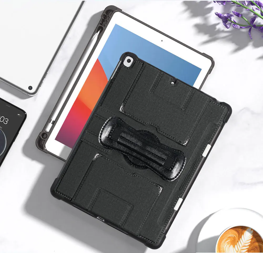 Leather Tablet Cover For Ipad Air Pro Mini 10.9 11 2024 22 21 360 Holder Case Custom Simple Business Pbk179 Laudtec details