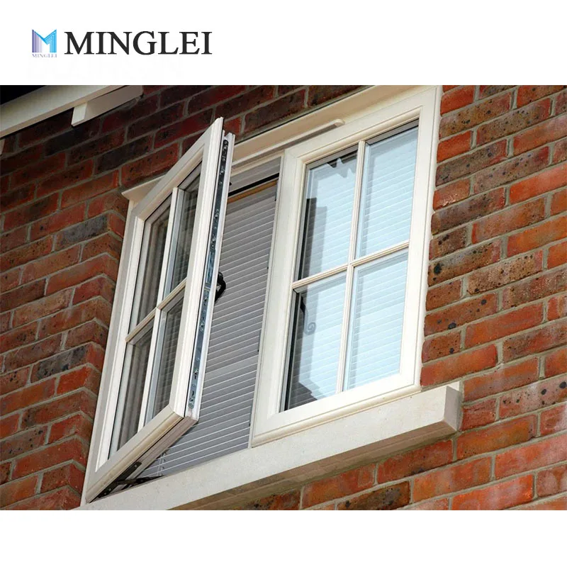 Customizable Triple Glazed windows Interior Aluminum Thermal Break Casement Windows with Grilles
