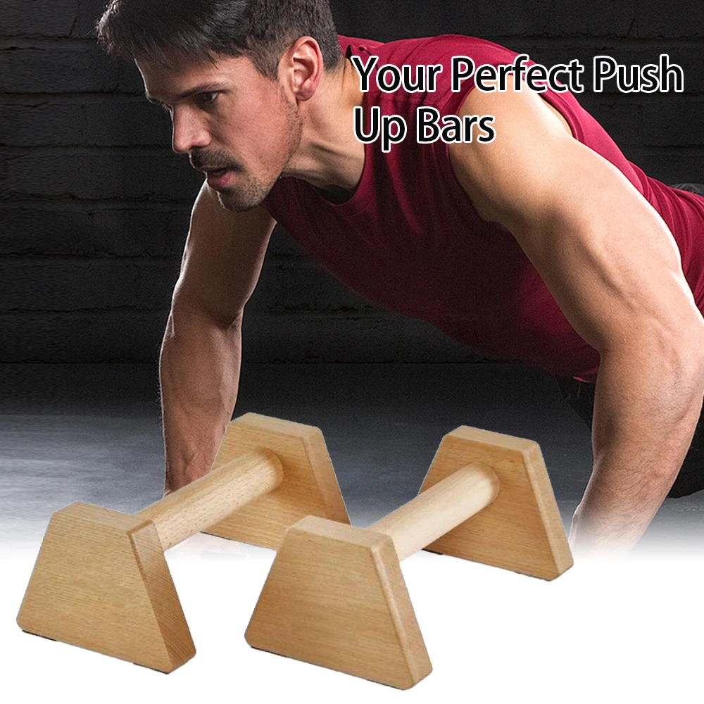 Pull up PowerBars Wood Parallettes Bars Wooden Parallel Bars Push up Bar  Calisthenics Equipment for Home Living Room Furniture