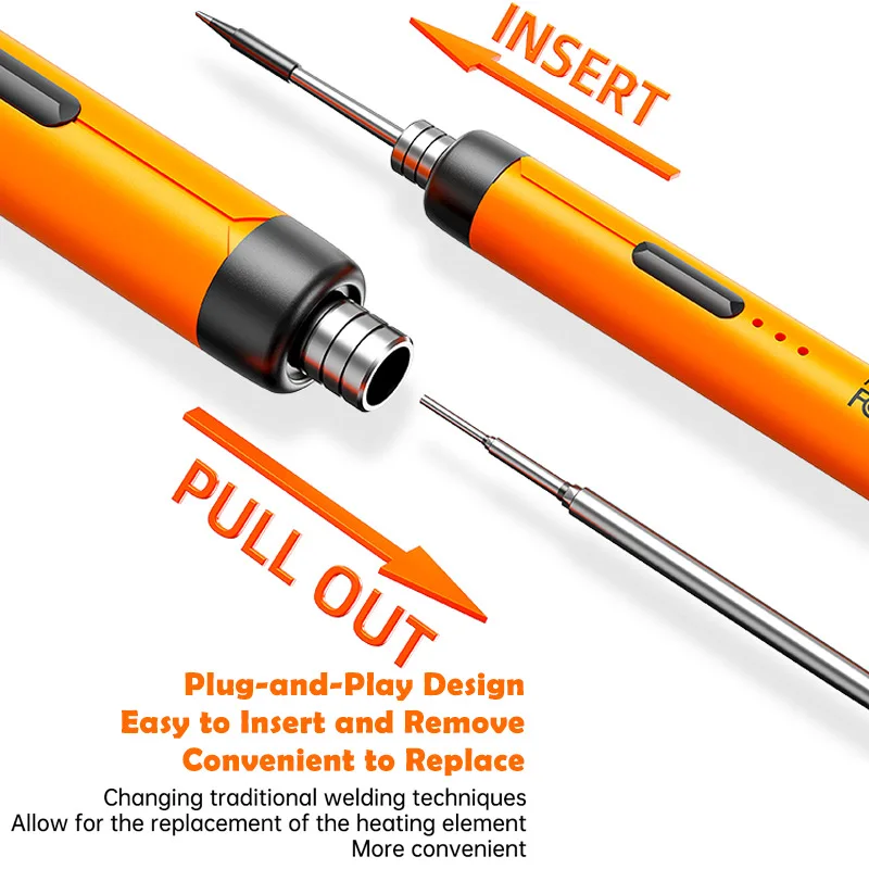 USB Portable Charging 5V 8W Wireless Mini Household Lithium Battery Soldering Iron Set