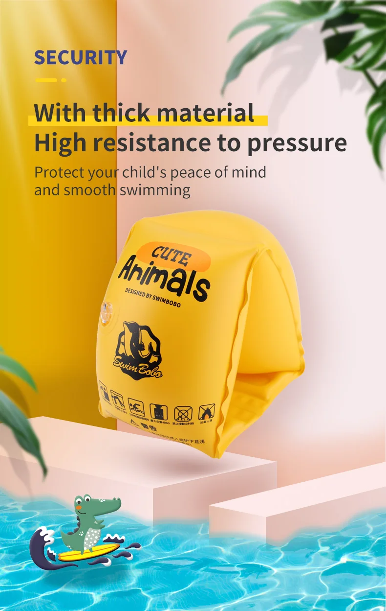 Swimbobo Fartory Custom New Child Swimming Rings Comfortable Good Looking Kids Arm Float Sleeve Ring Inflatable Baby Arm Ring