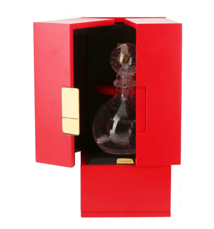 
 Премиум класса люкс Красный 2 слоя собрать дисплей виски Текила очки деревянная коробка для вина подарочный набор  