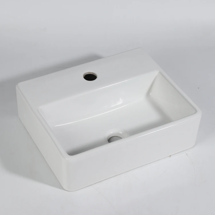 Wholesale Best Irregular Economic Type White Basin Sink Hotel Home Bathroom Porcelain Wash Basin