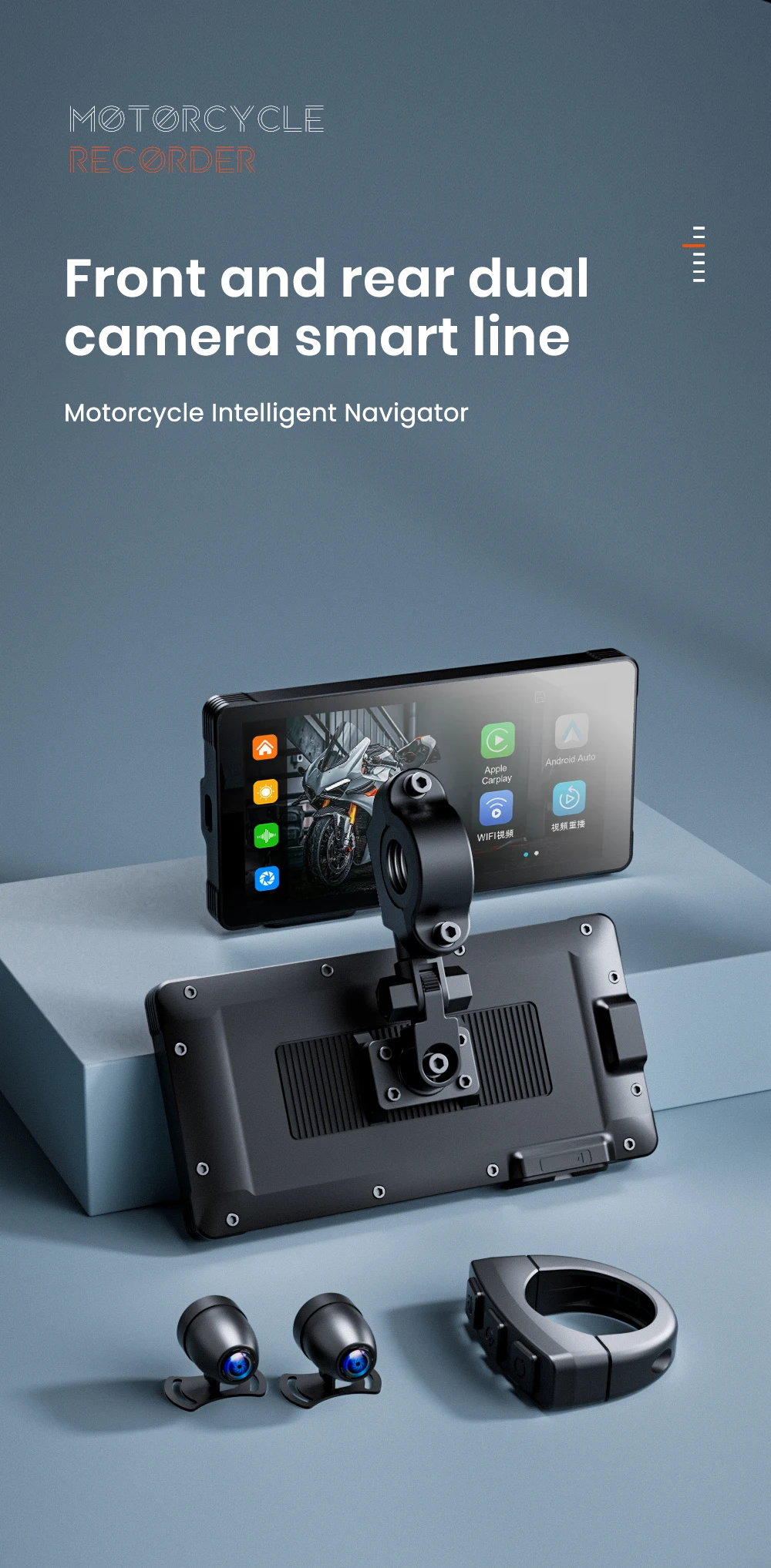 Interphone Apple Carplay/Android Auto Moto Display