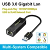Adaptador Ethernet Gigabit USB 3.0 negro